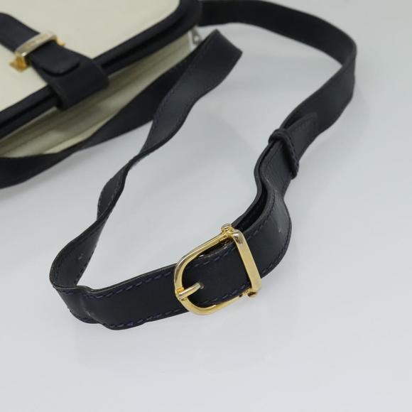 CELINE Shoulder Bag Leather White Auth BA829 - Picture 7 of 16